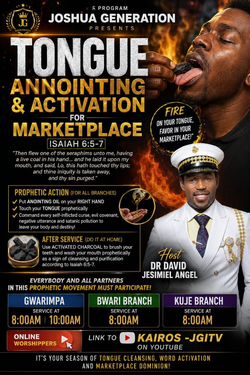 Tongue Anointing & Activation for Marketplace flyer